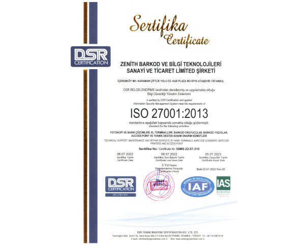 ISO 27001 Belgesi 2023